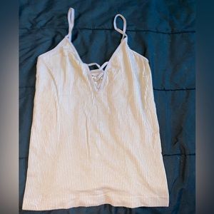 Aeropostale Dark Pink Fitted Tank Top L/XL